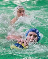 Players of the Lvov command on water-polo “Dinamo”