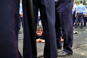 Detainees fans of FC "Karpaty" (Lvov)