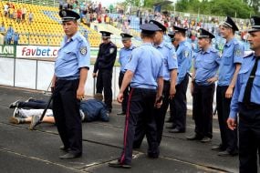 Detainees fans of FC "Karpaty" (Lvov)