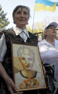 A supporter of Yulia Tymoshenko