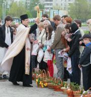Освячення великодніх кошиків