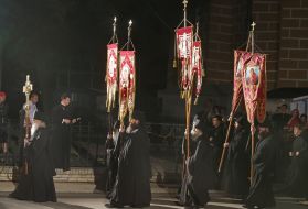 The participants of religious procession
