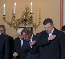 Viktor Yanukovich, Viktor Pshonka and Andrey Klyuev