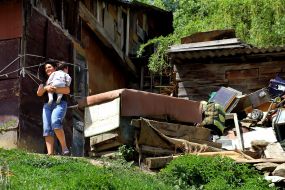 Gipsy woman with child