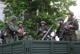 Participants of the rehearsal of Victory Day