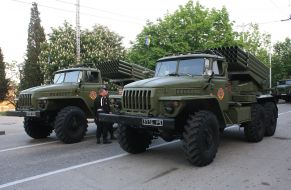 Participants of the rehearsal of Victory Day