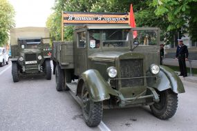 Participants of the rehearsal of Victory Day