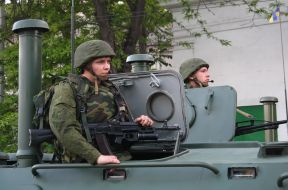 Participants of the rehearsal of Victory Day