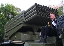 Participants of the rehearsal of Victory Day