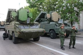 Participants of the rehearsal of Victory Day