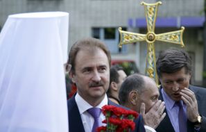 Oleksandr Popov, Anatolij Holubchenko i Viktor Korzh