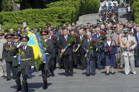 A wreath laying ceremony