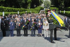 A wreath laying ceremony