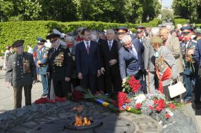 A wreath laying ceremony
