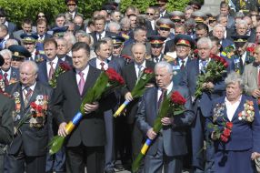 A wreath laying ceremony