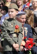A boy in the form of a soldier WWII