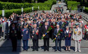 A wreath laying ceremony