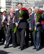 Viktor Yanukovych and Leonid Kravchuk