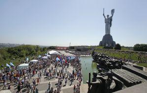 Monument sculpture "Motherland Mother"