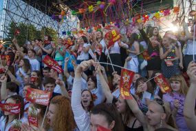 Установление рекорда "Массовое исполнение песни «День победы»"