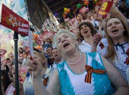 Установление рекорда "Массовое исполнение песни «День победы»"