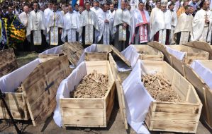 Перезахоронение останков жертв НКВД