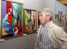 Visitor of the exhibition