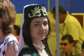 The girl in national dress