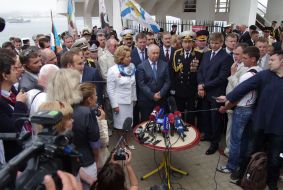 Aleksandr Fedotenkov, Vladymyr Rybak and Valentina Matvienko