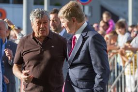 Rinat Akhmetov and Mircea Lucescu