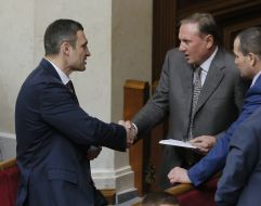 Vitali Klitschko and Alexandr Efremov