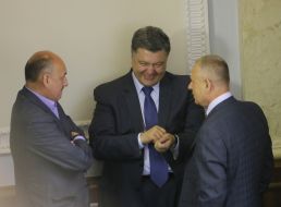 Aleksandr Tabalov, Petr Poroshenko and Nikolay Dzhiga