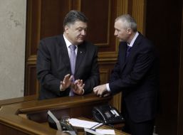 Petr Poroshenko and Igor Kalyetnik
