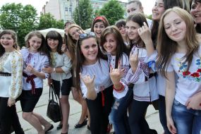 Participants of patriotic action "Day of embroidery"