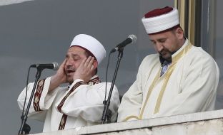 Muezzin says a prayer