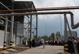 Participants of the discovery facility utilization empty shells of rocket engines