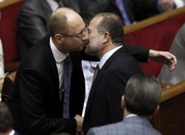 Arseniy Yatsenyuk and Viktor Baloga