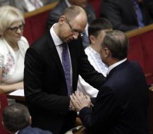 Arseniy Yatsenyuk and Aleksandr Yefremov