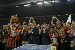 Мирча Луческу, Виктор Янукович и Ринат Ахметов