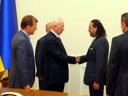 Nikolay Azarov and Sheikh Ahmad Al-Fahad Al-Sabah