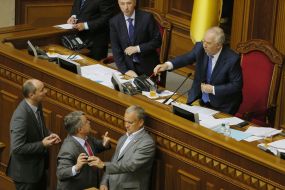 Andrey Parubiy, Yaroslav Sukhoy, Vladimir Rybak and Andrey Mokhnik