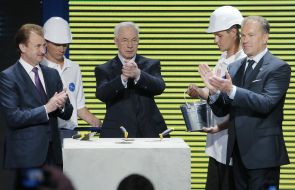 Aleksandr Popov, Nikolay Azarov and Dmitry Buriak