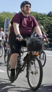 Participant of paradu "bicycle day"