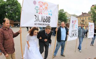 Protesters against homosexuality