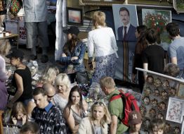 "The Kiev Monmartr festival" on Andriyivskyy Descent
