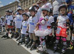 Participants 7th Kiev roller marathon
