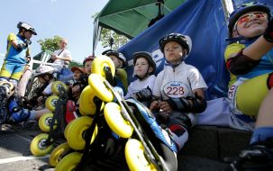 Participants 7th Kiev roller marathon