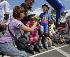Participants 7th Kiev roller marathon