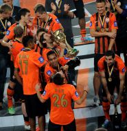 The ceremony of rewarding of players of FС "Shakhter"