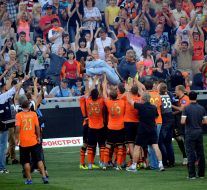 The players of FС "Shakhter" (Donetsk)